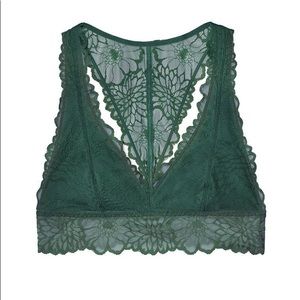 Victoria’s Secret Pink Floral Lace Racerback Bra